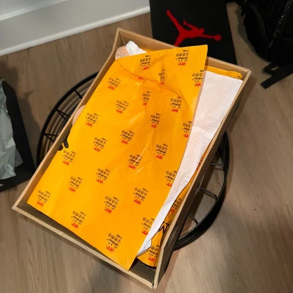 Nike Off-White Sneakers with Purple Tag